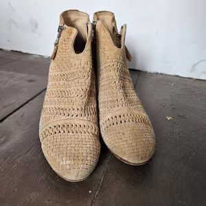 Rag and Bone Woven suede bootie